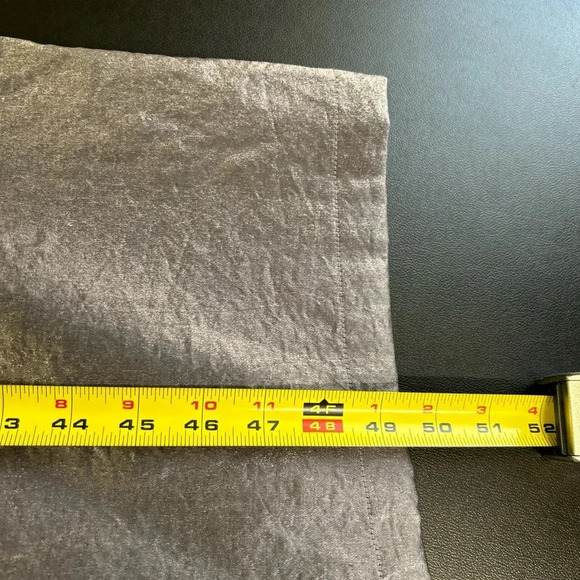 Vintage Jones New York Women’s Size 6 Silver Metallic Button Trench Coat Pockets - Picture 9 of 13